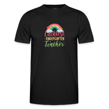 Kindergarten - Männer Funktions-T-Shirt - Schwarz - Vorne - AI Model Male 178 dark (178cm)