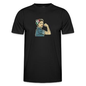 Mexique - T-shirt sport Homme - noir - Devant - AI Model Male 178 dark (178cm)