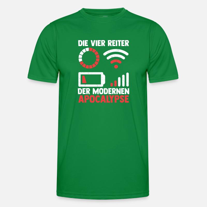 Die vier Reiter der modernen Apocalypse Männer Funktions-T-Shirt
