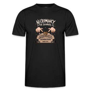 Nekromantie Nekromant Zauberei Hexerei Okkultismus - Männer Funktions-T-Shirt - Schwarz - Vorne - AI Model Male 178 dark (178cm)