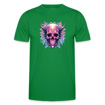 Totenkopf Skull Piratenschädel Skulls Fantasy - Männer Funktions-T-Shirt - Kelly Green - Vorne - AI Model Male 178 dark (178cm)