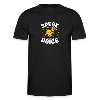 Tierrettung - Männer Funktions-T-Shirt - Schwarz - Vorne - AI Model Male 178 dark (178cm)