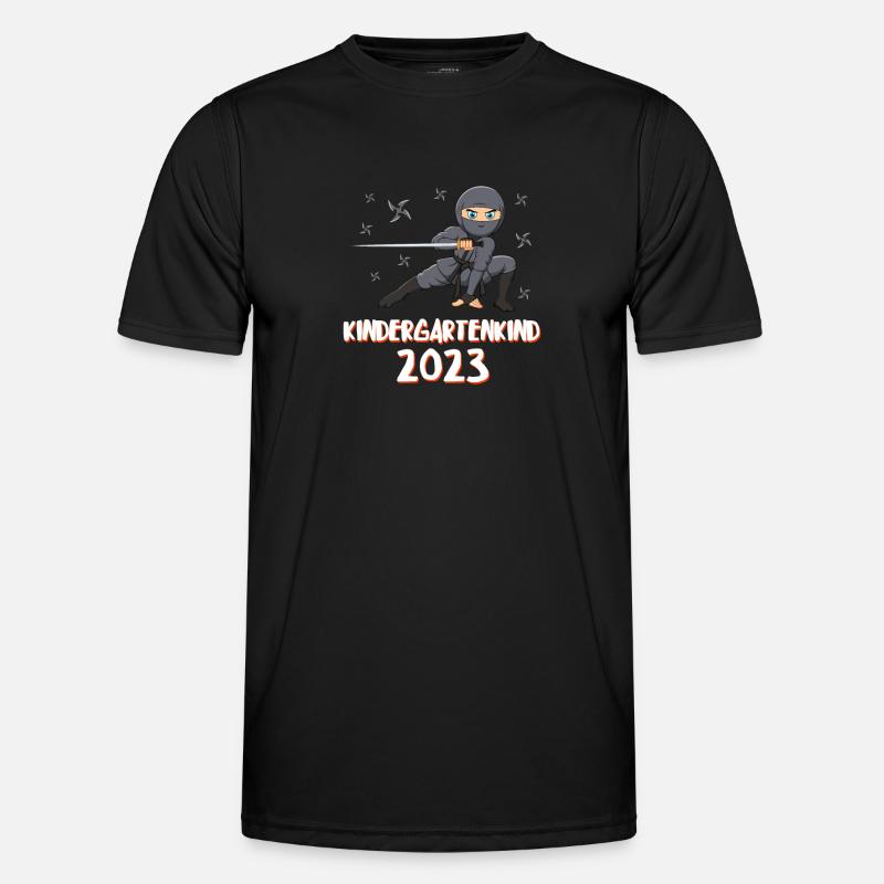 Kindergartenkind 2023 - Männer Funktions-T-Shirt - Schwarz