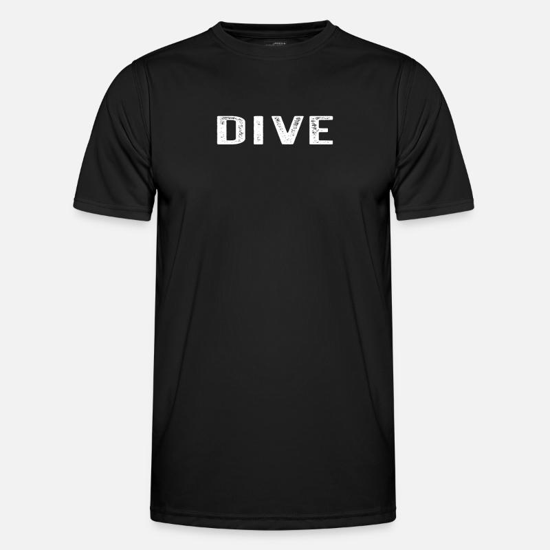 Diver Underwater Diving Dive - Men's Functional T-Shirt - black