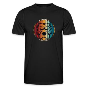 Bulldog anglais Bulldog Bulldogs - T-shirt sport Homme - noir - Devant - AI Model Male 178 dark (178cm)