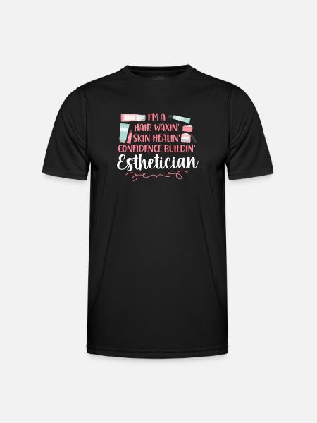 Cute Licensed Esthetician Skincare - Men's Functional T-Shirt - black