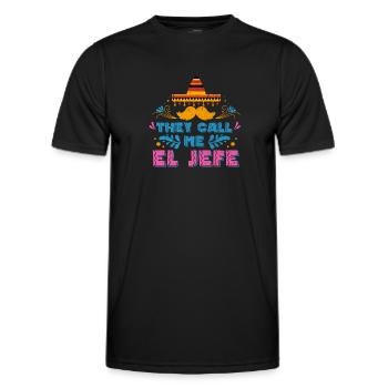 Mexique - T-shirt sport Homme - noir - Devant - AI Model Male 178 dark (178cm)