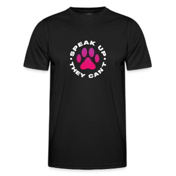 Tierrettung - Männer Funktions-T-Shirt - Schwarz - Vorne - AI Model Male 178 dark (178cm)