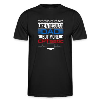 Medical Coder Profession Medical - Men's Functional T-Shirt - black - Front - AI Model Male 178 dark (178cm)