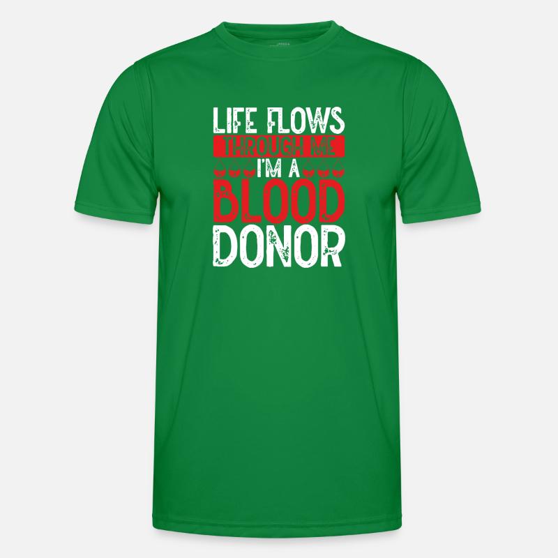 Ich Bin Blutspender Männer Funktions-T-Shirt