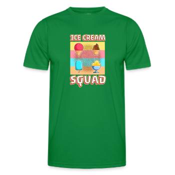 Escouade de crème glacée - T-shirt sport Homme - vert - Devant - AI Model Male 178 dark (178cm)