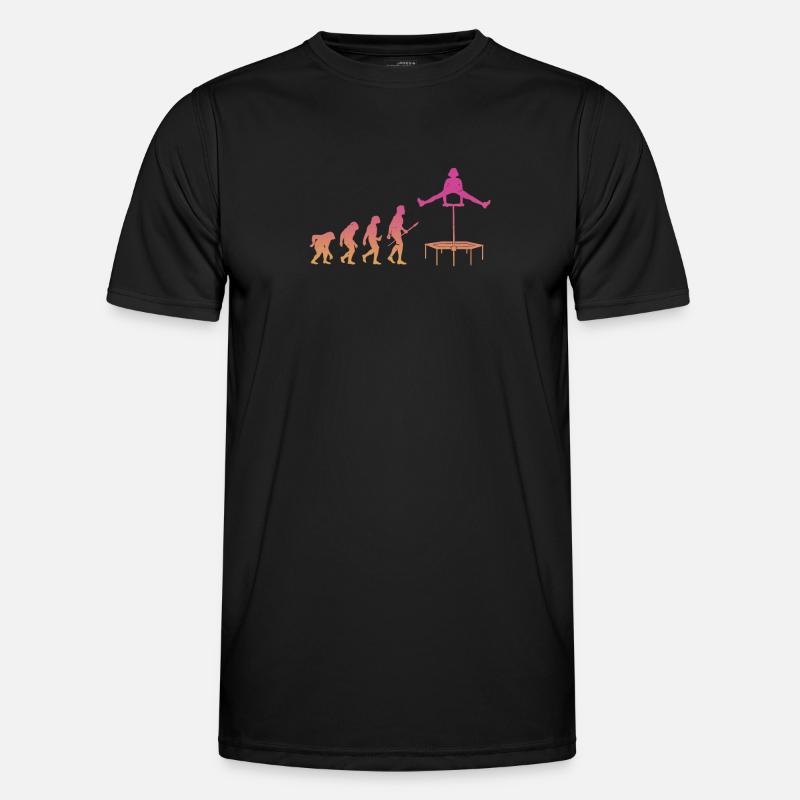 Evolution Trampoline Trampoline Gymnast - Men's Functional T-Shirt - black