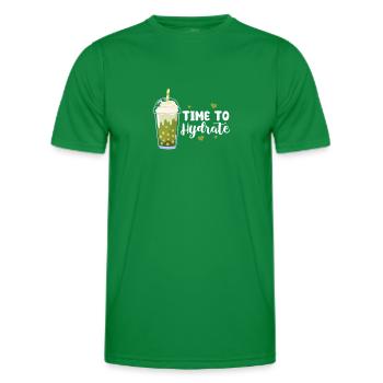 Bubble Tea - Men's Functional T-Shirt - kelly green - Front - AI Model Male 178 dark (178cm)
