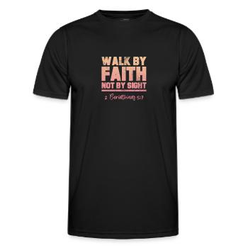 Bible - T-shirt sport Homme - noir - Devant - AI Model Male 178 dark (178cm)