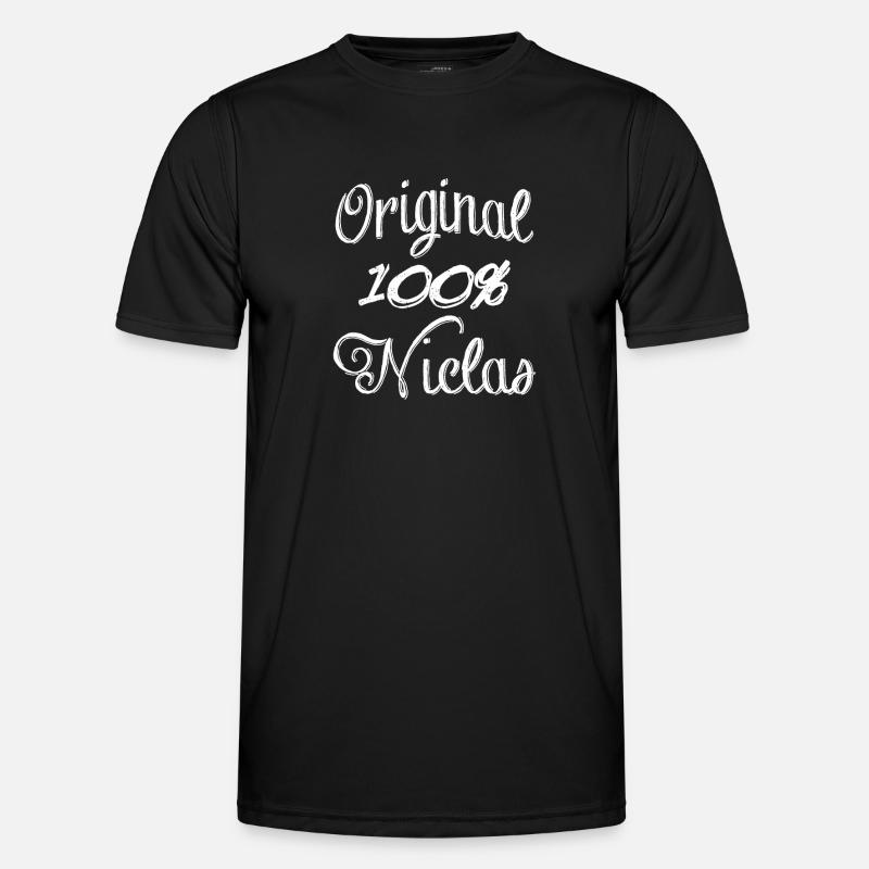 Original 100% Niclas - Men's Functional T-Shirt - black