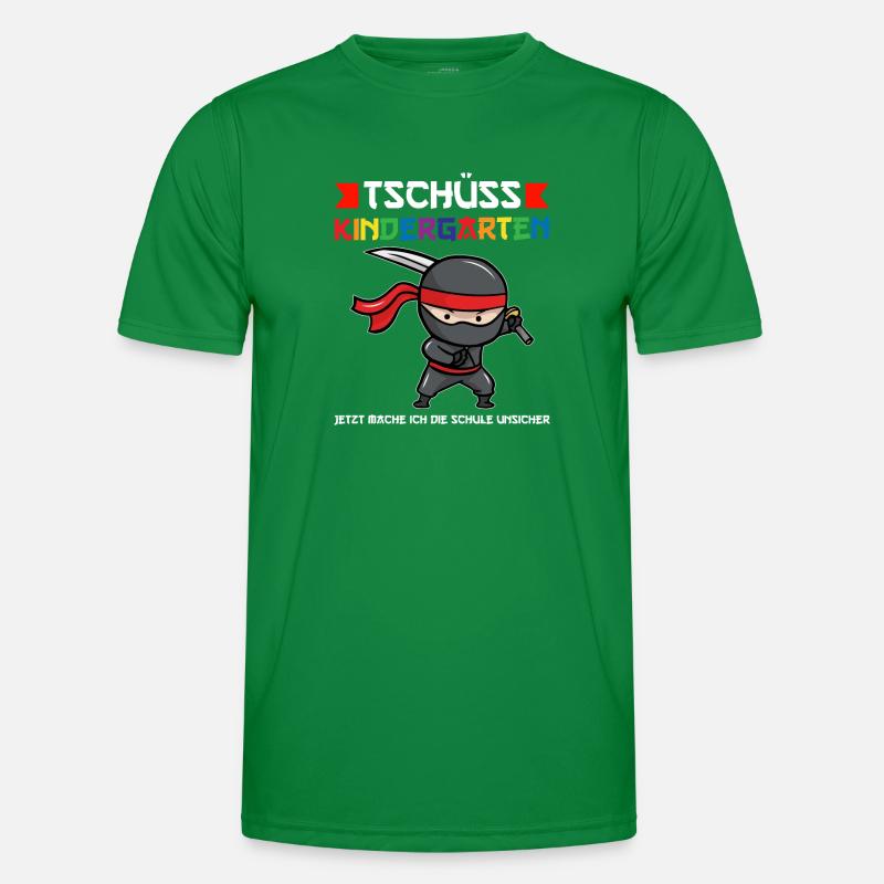 Schulkind Ninja Schulbeginn Geschenk Männer Funktions-T-Shirt