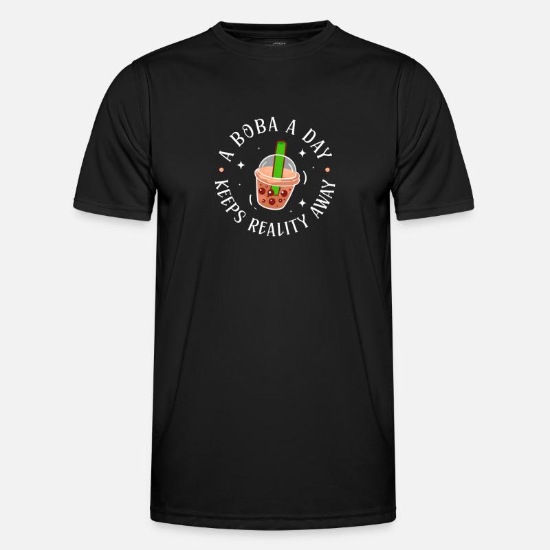 Bubble Tea - Männer Funktions-T-Shirt - Schwarz