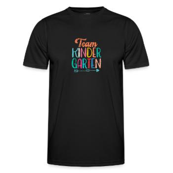 Kindergarten - Männer Funktions-T-Shirt - Schwarz - Vorne - AI Model Male 178 dark (178cm)