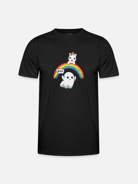 Boo Ghost - Men's Functional T-Shirt - black
