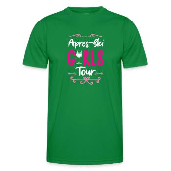 Après-Ski Girls Tour - T-shirt sport Homme - vert - Devant - AI Model Male 178 dark (178cm)