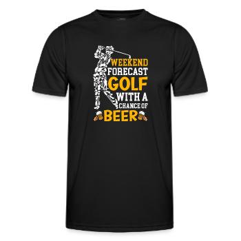 Golf Golfing Golfers Golfers Golf Clubs - Men's Functional T-Shirt - black - Front - AI Model Male 178 dark (178cm)
