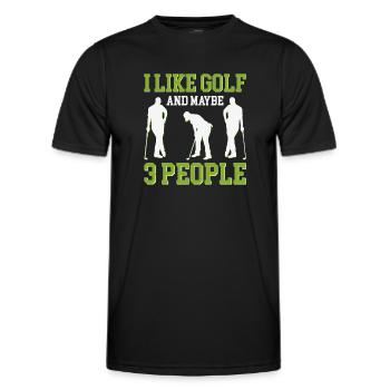 Golf Golfing Golfer Golfer Golf Club - T-shirt sport Homme - noir - Devant - AI Model Male 178 dark (178cm)
