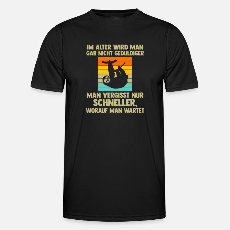 Faultier Sarkasmus Sarkastisch Geschenk - Männer Funktions-T-Shirt - Schwarz