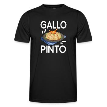 Gallo Pinto Costa Ricanische Küche Lateinamerika - Männer Funktions-T-Shirt - Schwarz - Vorne - AI Model Male 178 dark (178cm)