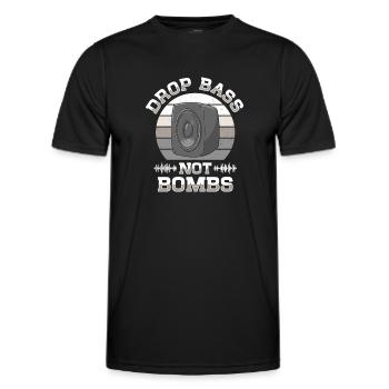 DJ Techno Musik Disc Jockey House Party EDM Trance - Männer Funktions-T-Shirt - Schwarz - Vorne - AI Model Male 178 dark (178cm)