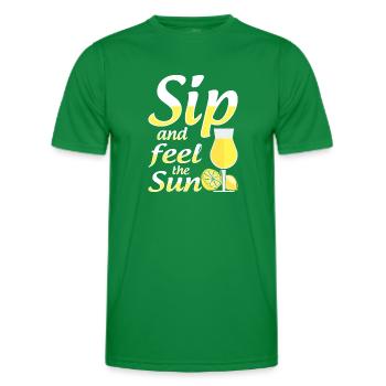 Limoncello italien amateur de liqueur de citron - T-shirt sport Homme - vert - Devant - AI Model Male 178 dark (178cm)