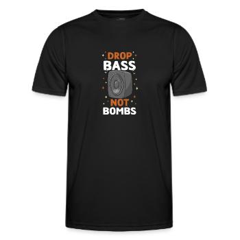 DJ Techno Musik Disc Jockey House Party EDM Trance - Männer Funktions-T-Shirt - Schwarz - Vorne - AI Model Male 178 dark (178cm)