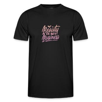 Esthéticien - T-shirt sport Homme - noir - Devant - AI Model Male 178 dark (178cm)