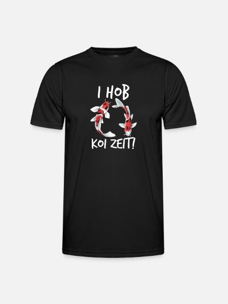 I Hob Koi Zeit - Männer Funktions-T-Shirt - Schwarz