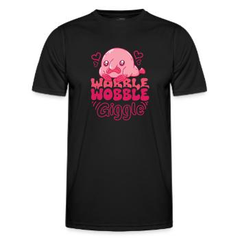 Marine Biologist Deep Sea Fish Blob Fish Ocean - Men's Functional T-Shirt - black - Front - AI Model Male 178 dark (178cm)