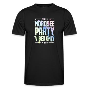 North Sea Party Vibes - Men's Functional T-Shirt - black - Front - AI Model Male 178 dark (178cm)