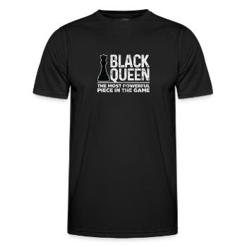 Schach - Männer Funktions-T-Shirt - Schwarz - Vorne - AI Model Male 178 dark (178cm)