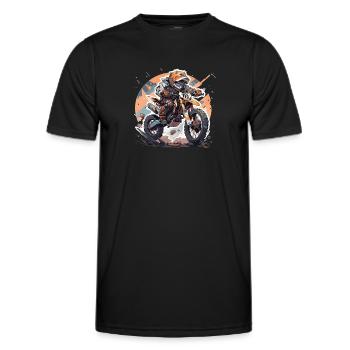 Motocross Kids - Men's Functional T-Shirt - black - Front - AI Model Male 178 dark (178cm)