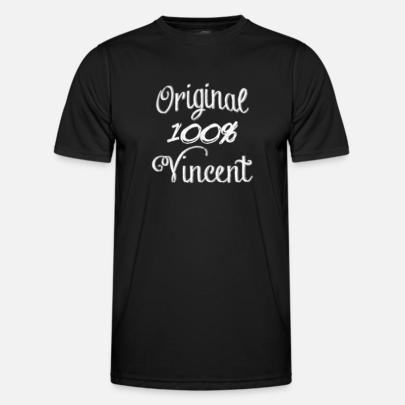 Original 100% Vincent - Männer Funktions-T-Shirt - Schwarz