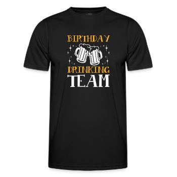Équipe de consommation d’anniversaire - T-shirt sport Homme - noir - Devant - AI Model Male 178 dark (178cm)