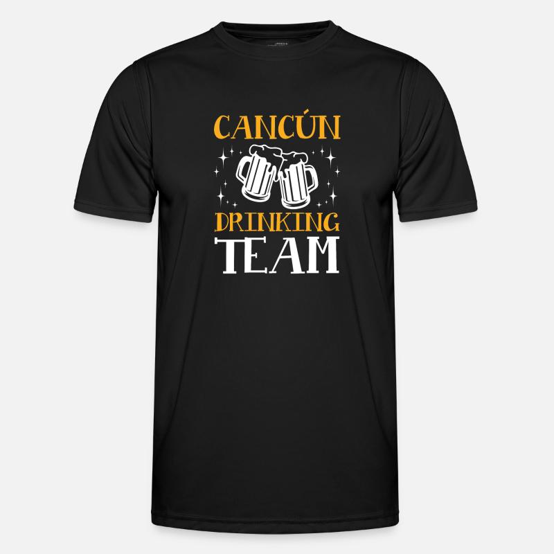 Cancun Drinking Team - Men's Functional T-Shirt - black