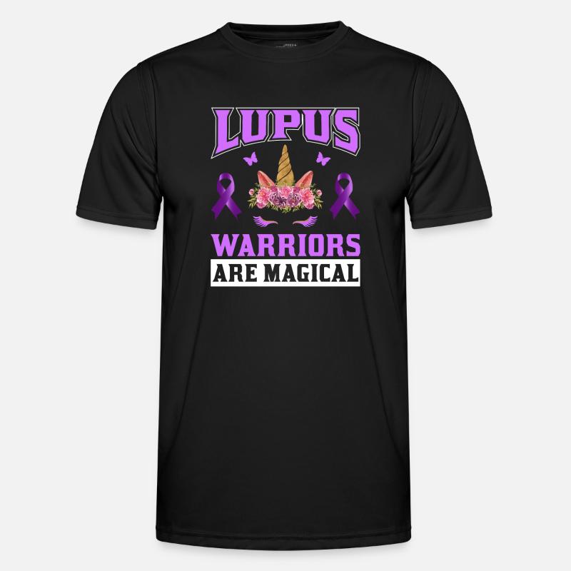 Lupus Bewusstseins Monat Männer Funktions-T-Shirt