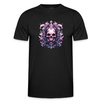 Skull Skull Skulls Skull Skeleton - Men's Functional T-Shirt - black - Front - AI Model Male 178 dark (178cm)