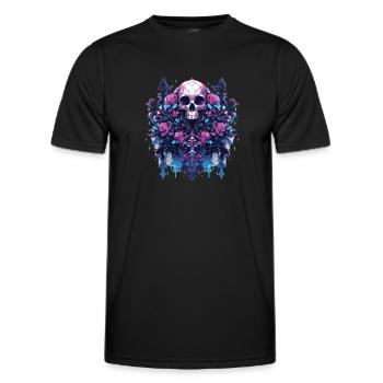 Skull Skull Skulls Skull Skeleton - Men's Functional T-Shirt - black - Front - AI Model Male 178 dark (178cm)