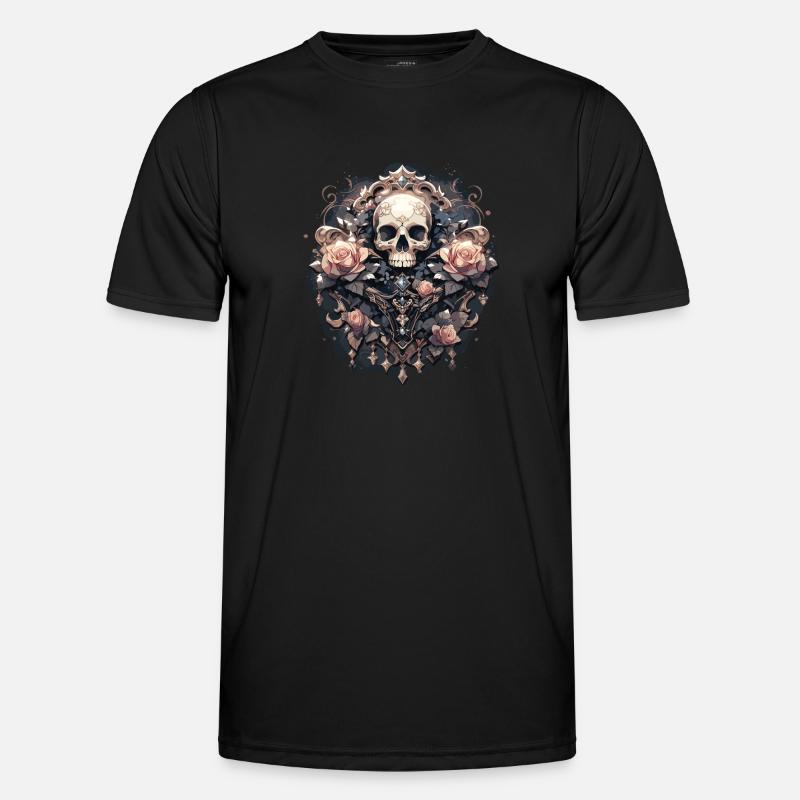 Skull Skull Skulls Skull Skeleton - Men's Functional T-Shirt - black