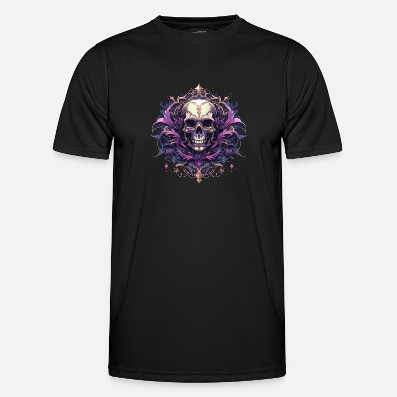 Skull Skull Skulls Skull Skeleton - Men's Functional T-Shirt - black