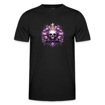 Skull Skull Skulls Skull Skeleton - Men's Functional T-Shirt - black - Front - AI Model Male 178 dark (178cm)
