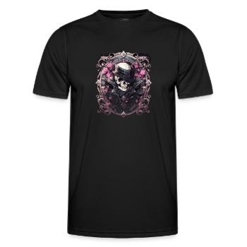 Skull Skull Skulls Skull Skeleton - Men's Functional T-Shirt - black - Front - AI Model Male 178 dark (178cm)