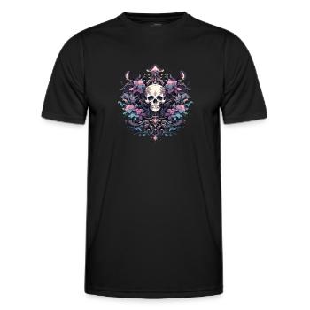 Skull Skull Skulls Skull Skeleton - Men's Functional T-Shirt - black - Front - AI Model Male 178 dark (178cm)