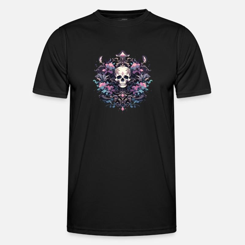 Skull Skull Skulls Skull Skeleton - Men's Functional T-Shirt - black