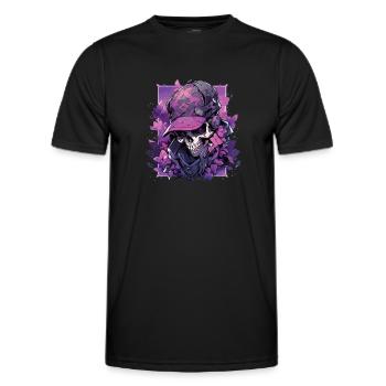 Skull Skull Skulls Skull Skeleton - Men's Functional T-Shirt - black - Front - AI Model Male 178 dark (178cm)